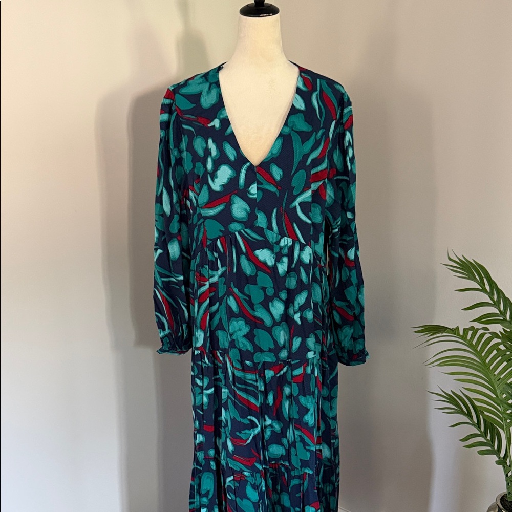 Vibrant Floral Maxi Dress